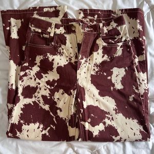 BDG cow print jeans